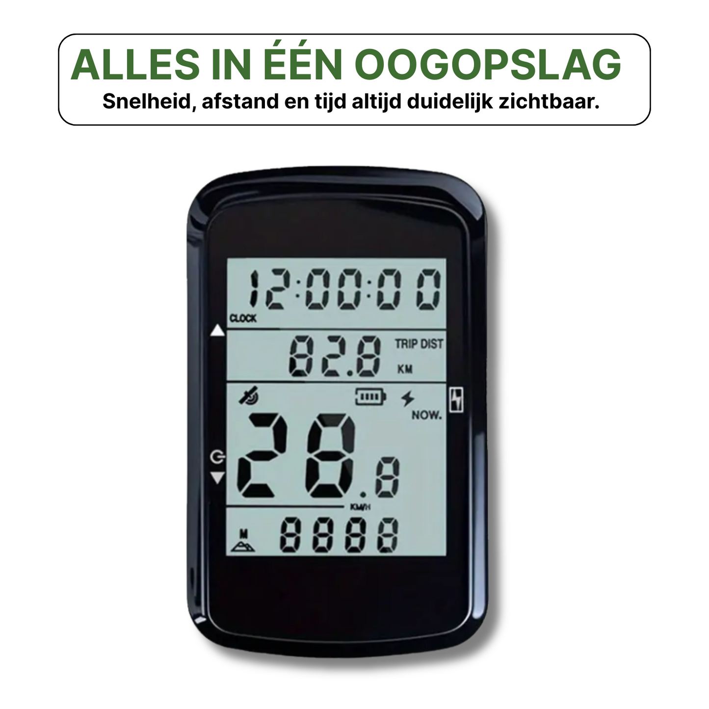 VeloxRide™ Compteur vélo – Sans fil, Rechargeable & Batterie 35h