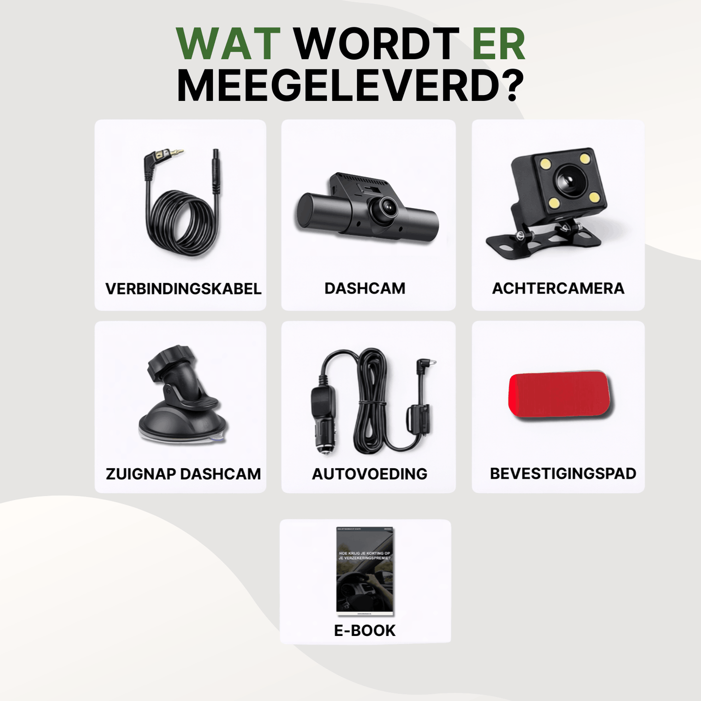 360Guard Pro Dashcam 3 canaux | 1080P HD avant, arrière et intérieure