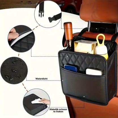 Navorra™ Luxe Organisateur de Siège Auto – Sac de Rangement Multifonctionnel pour Voiture