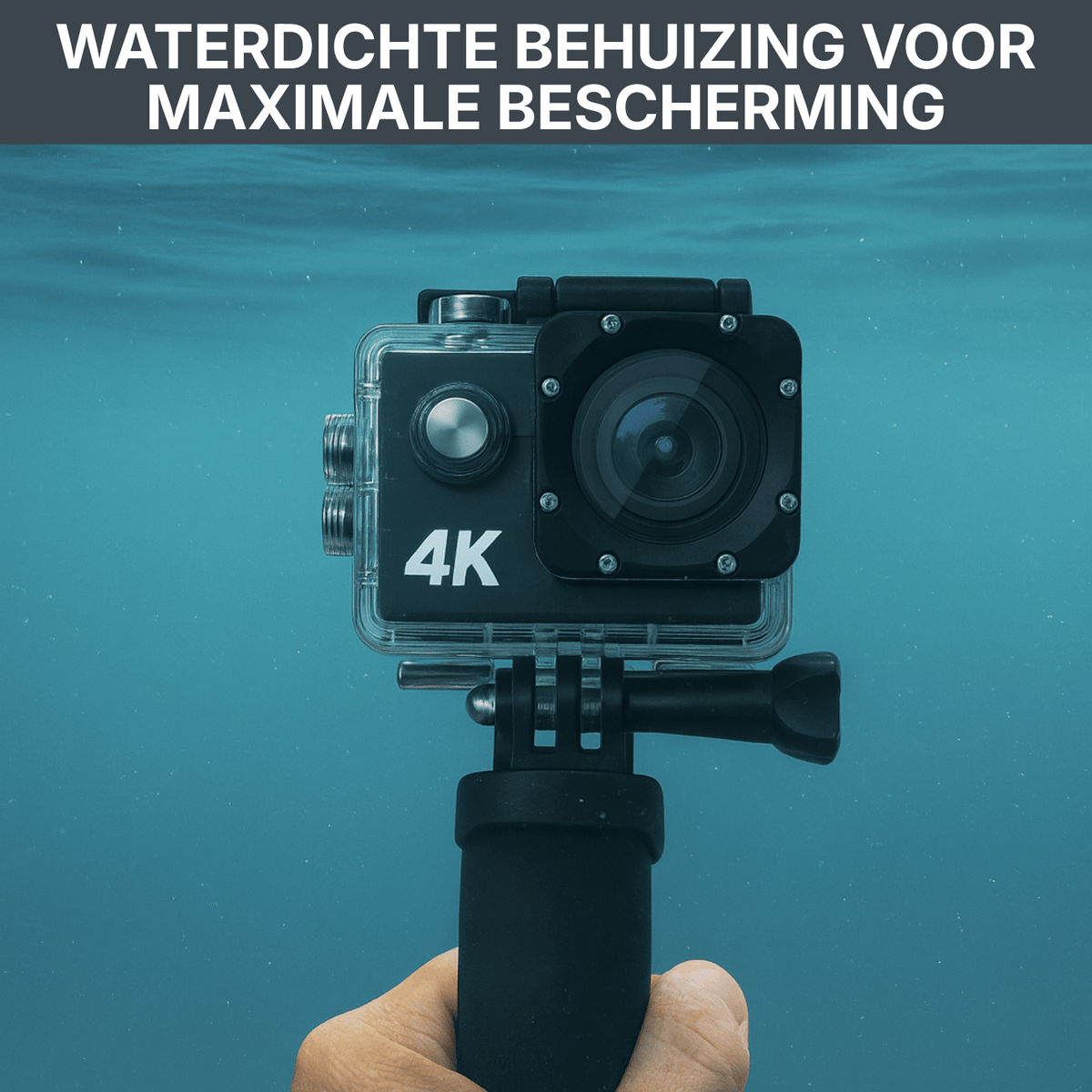 Caméra d'action 4K dans un boîtier étanche pour les prises de vue sous-marines
