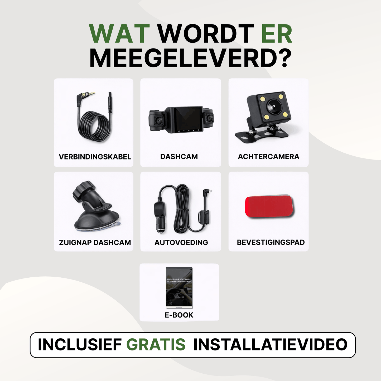 VisionEdge™ Dashcam Full HD 360° avec Wifi, Vision nocturne & Connexion App