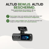 La dashcam GuardianView Pro enregistre automatiquement tous les incidents en 4K, avec un enregistrement 24/7 et un stockage sécurisé des images importantes sans action manuelle.
