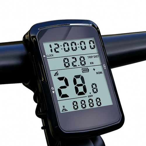 VeloxRide™ Compteur vélo – Sans fil, Rechargeable & Batterie 35h